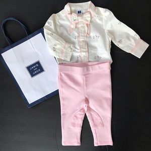 Janie and Jack shirt and pants size 3-6 months